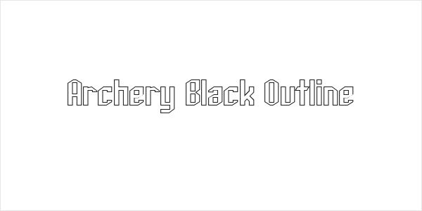 Archery Black Outline Logo