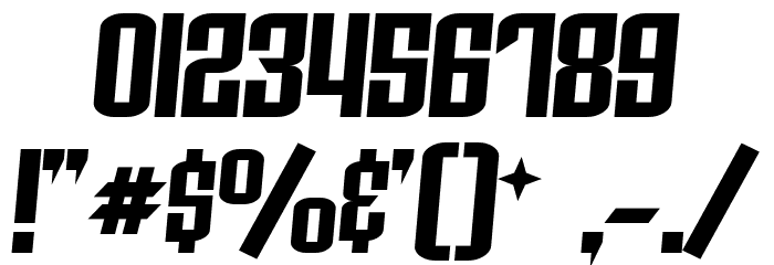 Archery Black Rounded Italic Font Alte caractere