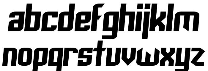 Archery Black Rounded Italic Font Litere mici