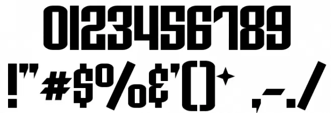 Archery Black Rounded Font OTHER CHARS