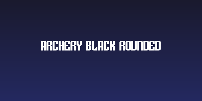 Archery Black Rounded Social Header