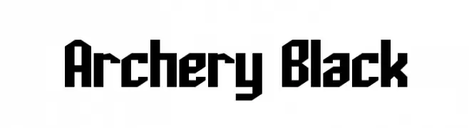 Archery Black  Fuentes Gratis Descargar