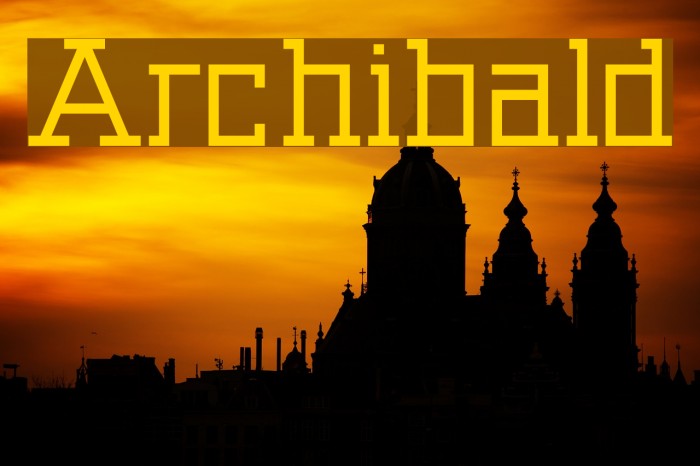 Archibald Font examples