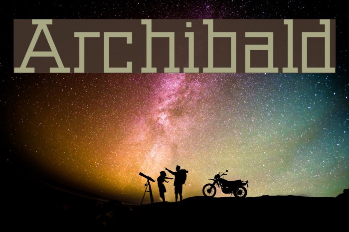 Archibald Font examples