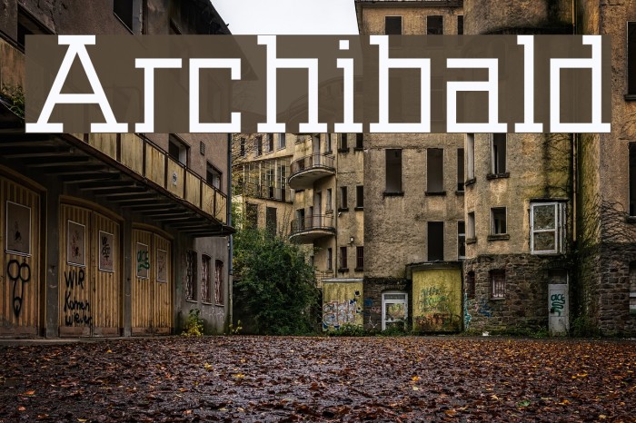 Archibald Font examples