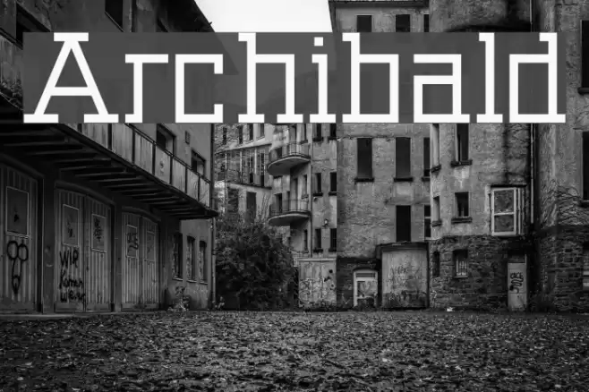 Archibald フォント examples