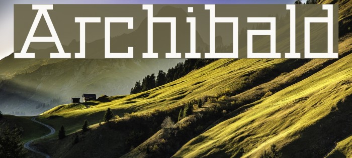 Archibald Font examples