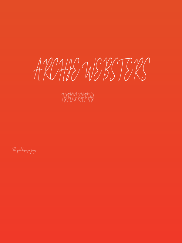 Archie Websters Poster