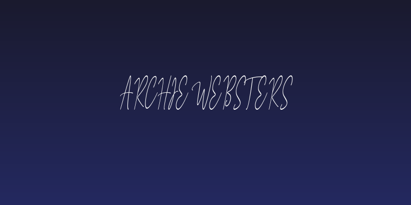 Archie Websters Social Header