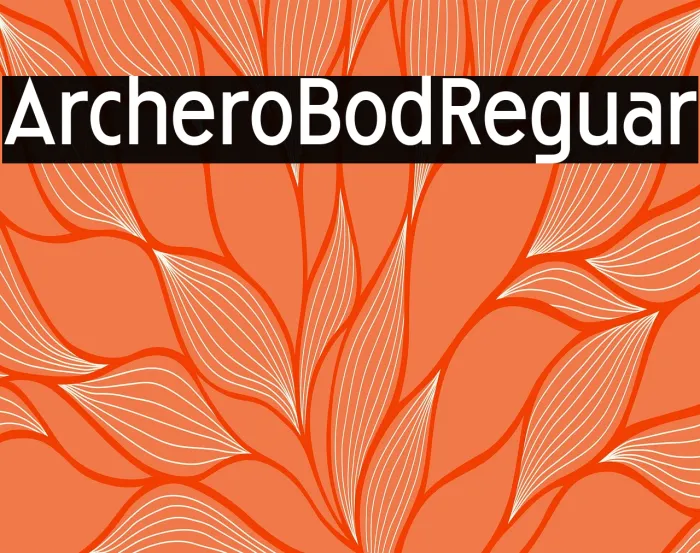 Archiero Bold Regular Example 1