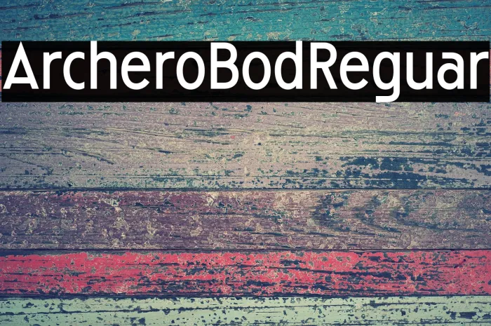 Archiero Bold Regular Example 2