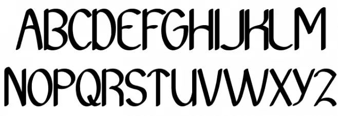 Archieve フォント 大文字