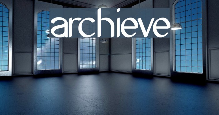 Archieve Font examples