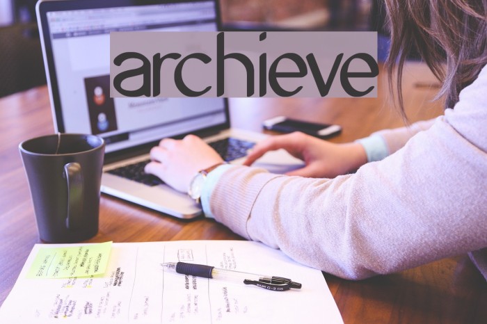 Archieve Font examples