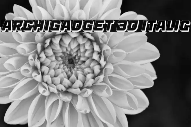 Archigadget 3D Italic Example 1
