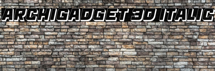 Archigadget 3D Italic Example 2