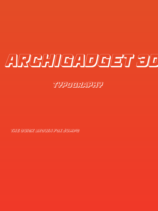 Archigadget 3D Italic Poster