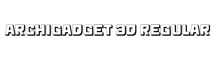 Archigadget 3D Regular  baixar fontes gratis