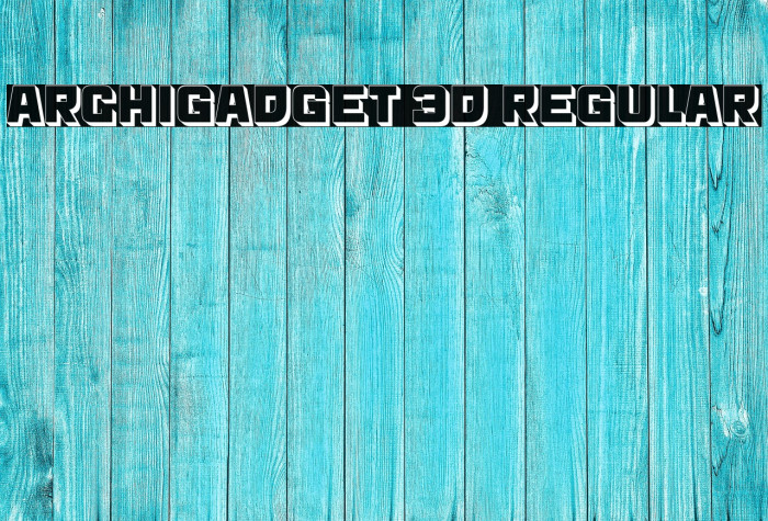 Archigadget 3D Regular Example 1