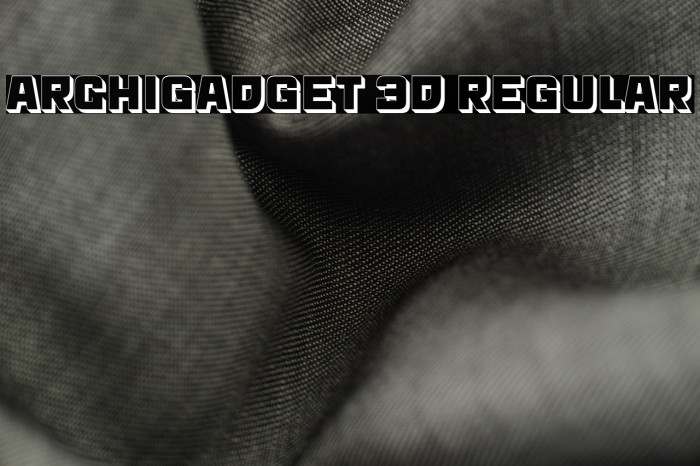 Archigadget 3D Regular Example 3