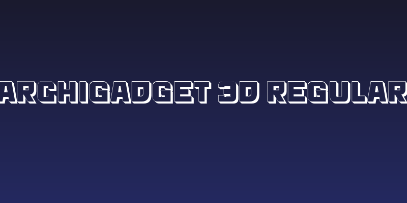 Archigadget 3D Regular Social Header
