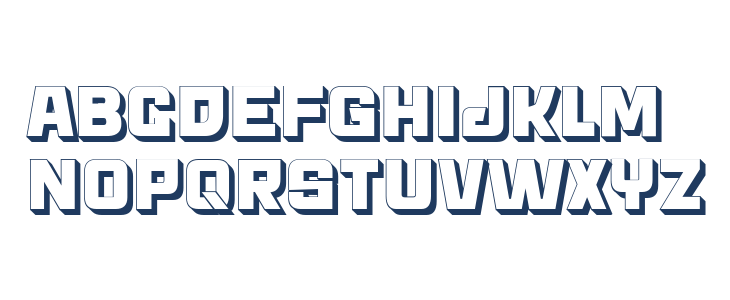 Archigadget 3D Regular Lowercase