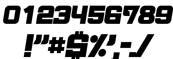 Archigadget Italic Font OTHER CHARS