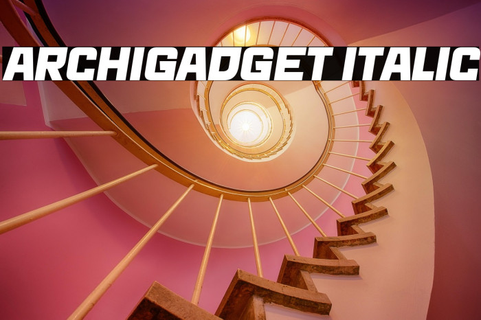 Archigadget Italic Example 2
