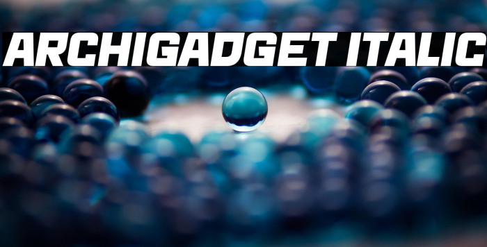 Archigadget Italic Example 3