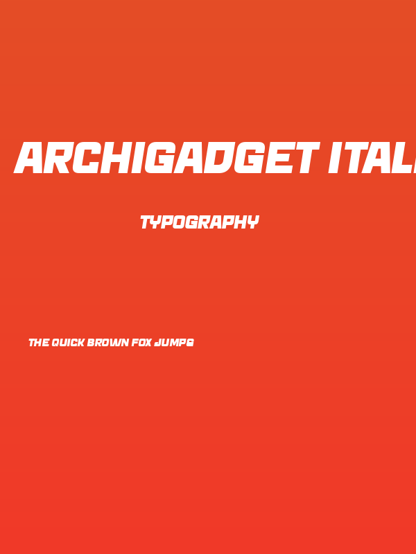 Archigadget Italic Poster
