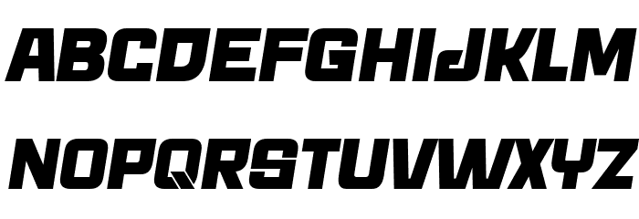 Archigadget Italic Font LOWERCASE