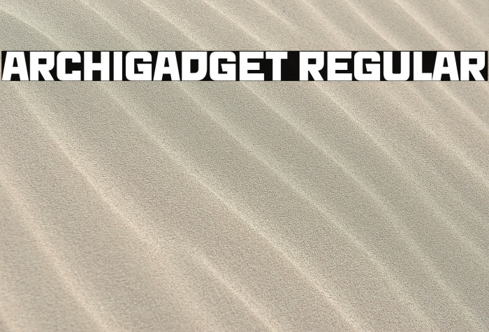 Archigadget Regular Example 1