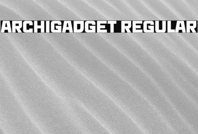 Archigadget Regular Font examples