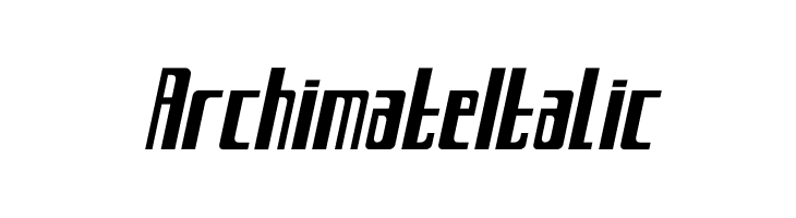 Archimate Italic  フリーフォントのダウンロード