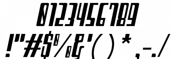 Archimate Italic Font OTHER CHARS