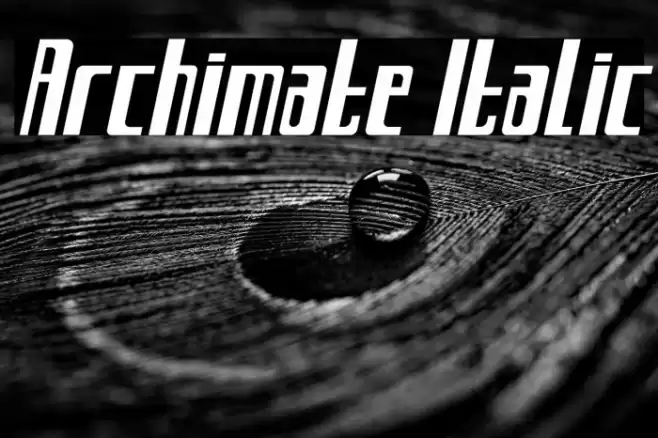 Archimate Italic Font examples