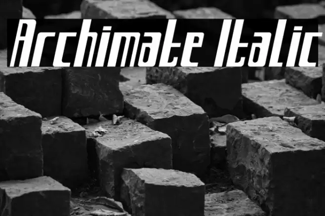 Archimate Italic Font examples