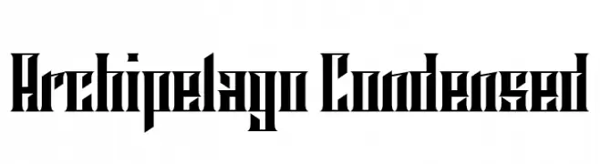 Archipelago Condensed  Скачать бесплатные шрифты