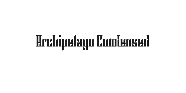 Archipelago Condensed Logo