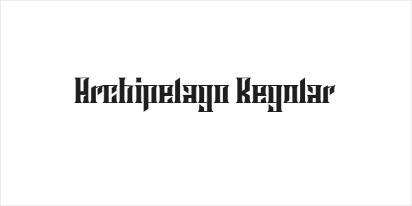 Archipelago Regular Logo