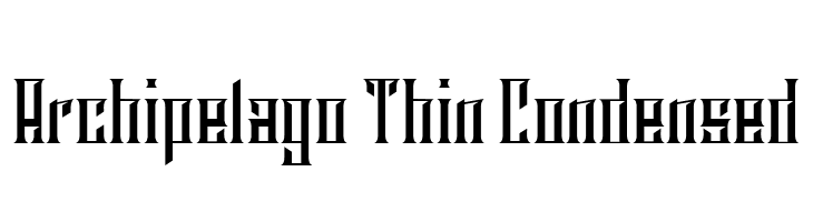 Archipelago Thin Condensed  Frei Schriftart Herunterladen