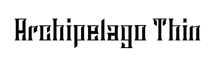 Archipelago Thin  font caratteri gratis