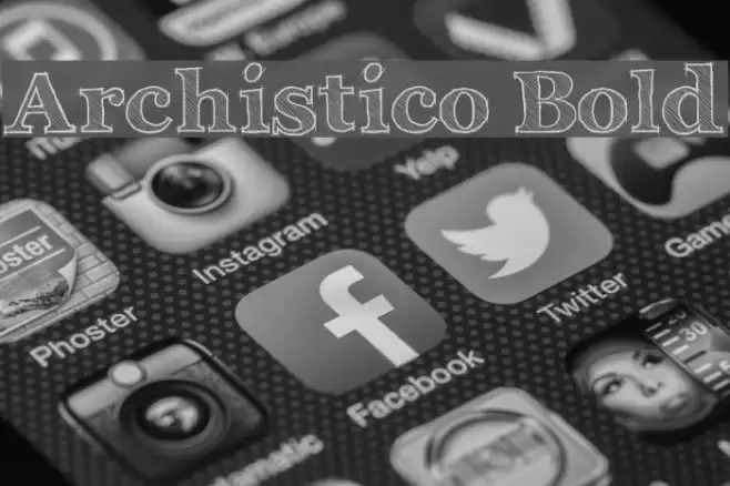 Archistico Bold Font examples