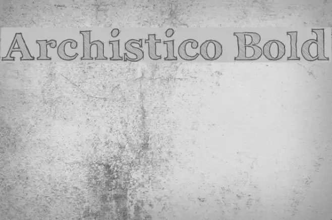 Archistico Bold Font examples