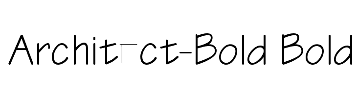 Architect-Bold Bold फ़ॉन्ट