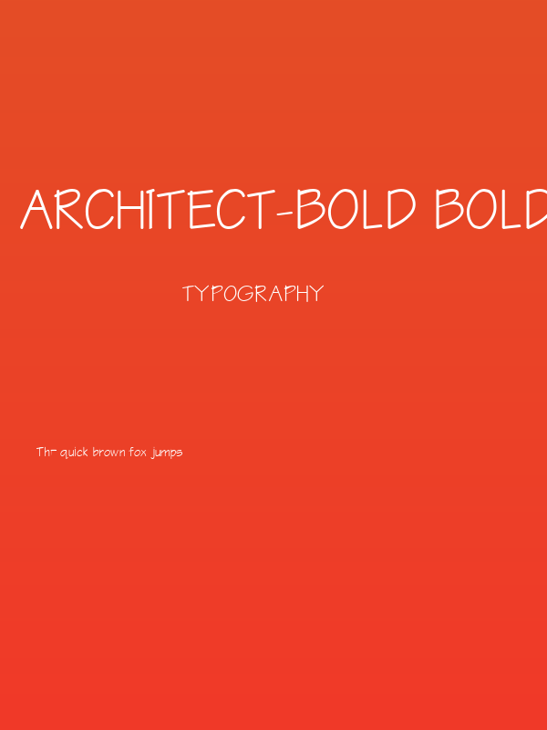 Architect-Bold Bold Poster