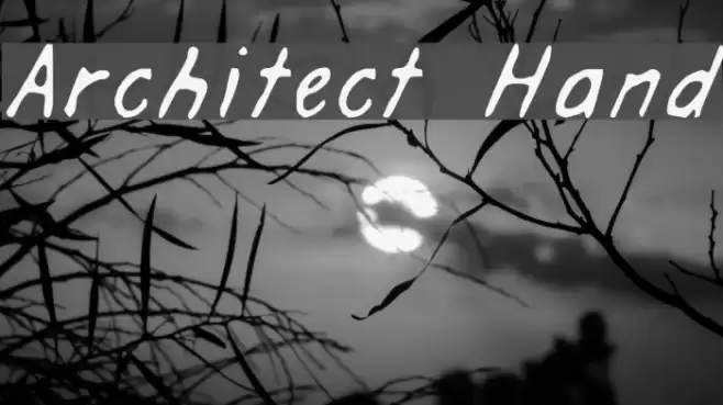 Architect Hand Font examples