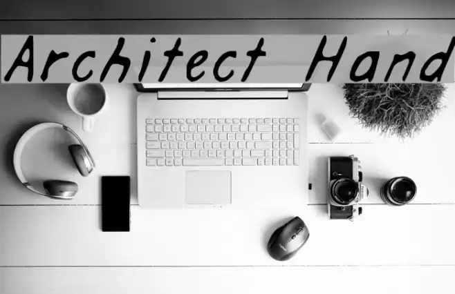 Architect Hand Font examples