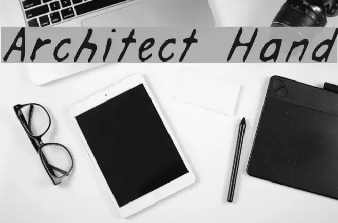 Architect Hand Font examples