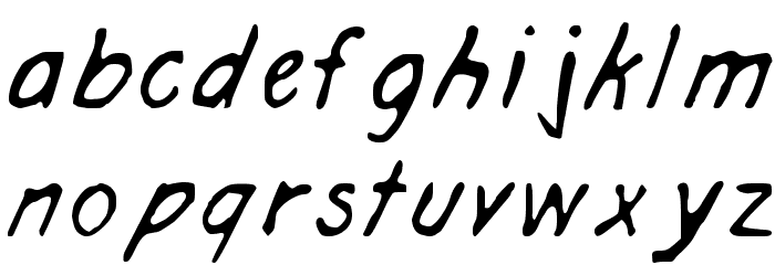 Architect Hand Font LOWERCASE